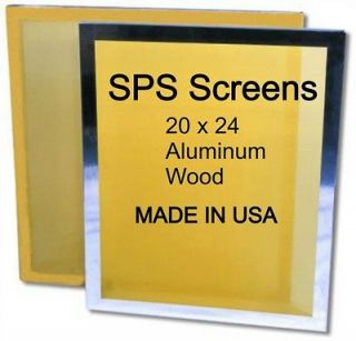 Aluminum Screen Printing Frame w/110 Mesh 20 24