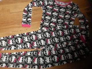 MONSTER HIGH thermal underwear PAJAMA SET SIZE 6 so awesome
