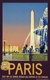 TW65 Vintage 1930 PARIS France French Travel Poster Re Print A1/A2/A3