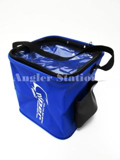 sniper sp609 eva foldable live bait fishing bucket blue from