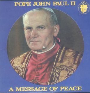 Pope John Paul II A Message Of Peace LP NM Canada Stardisc PIP 2 