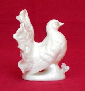 vtg white porcelain english fantail pigeon dove unknown one day