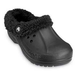 NWT Crocs Blitzen Fleece Lined Slipper Black Mens 9, 10   Last ones