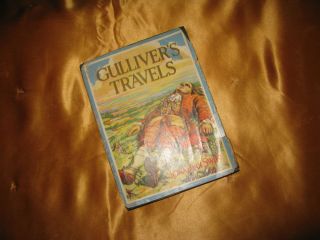   Antique Childrens Book GULLIVERS TRAVELS 1940 Jonathan Swift WHITMAN