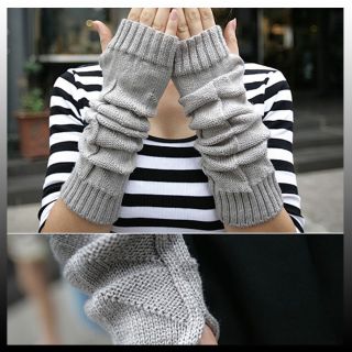   Choose Color Women Knit Long Weaved Fingerless Gloves Arm Warmer 98PA