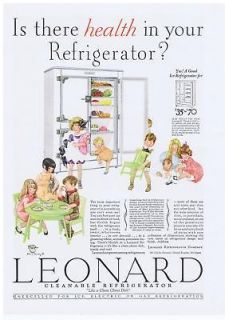 1928 vintage ad leonard refrigerator 5 ame 