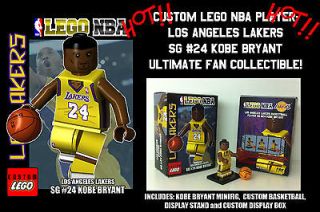 Custom Lego NBA BASKETBALL PLAYER  LA LAKERS KOBE BRYANT (COLLECTORS 