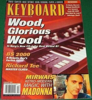 Glorious WOOD KEYBOARD 2001 Sorceror Analog Modular KORG CX 3, MIRWAIS 