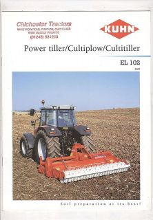 2000 KUHN EL 102 POWER TILLER/CULTIPL​OW/CULTITILLER BROCHURE