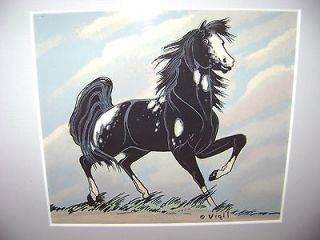 framed horse print by frank vigil  200