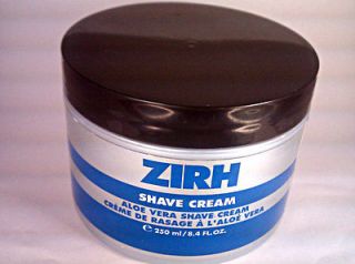 zirh by zirh 8 4 oz shave cream aloe vera