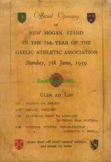 Bloody Sunday Tribute  1959 Croke Park Hogan Stand Opening   Ireland 