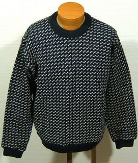   mens L.L.BEAN Norwegian wool sweater MEDIUM 40S Norway L.L. BEAN