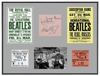 beatles 1960 s memorabilia poster tickets autographs from united 