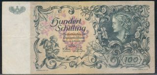 austria 100 schilling 1949 p 131 from germany time left