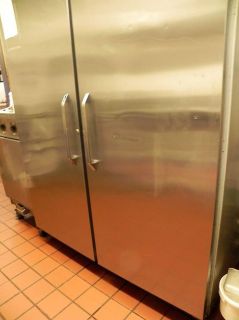 HOBART DA2 Cooler Commercial Refrigerator Stainless Steel 2 Door