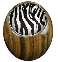 zebra print style gear knob choice of wood or leather more options 