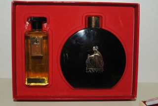 vintage lanvin my sin boxed set shaker talc perfume time