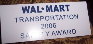   METAL WAL*MART TRANSPORTATION SAFTY AWARD 06 HAT PIN 3 INCHES NICE