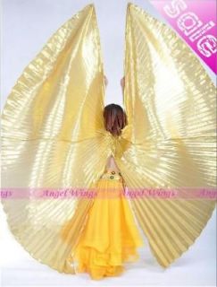 new belly dance costume isis wings wings color gold