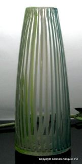 Vintage Kosta Striped Art Glass Vase (Vicki Lindstrand) c1950