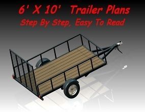 10 Utility / Landscape Trailer Plans   Step By Step   Easy To 
