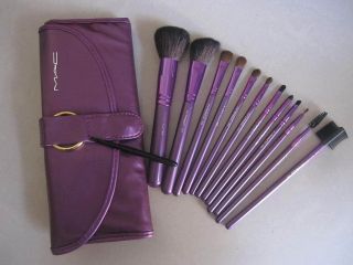 12 PCS Set Pro Makeup Brush Cosmetic Make up Tool+Leather Pouch Case 2 