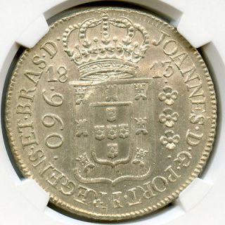 brazil 1813 r 960 reis ngc ms62 16853 expedited shipping