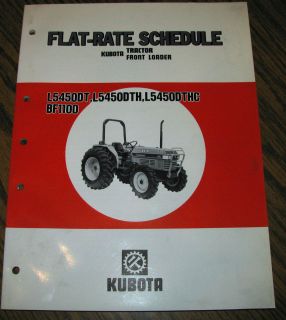 Kubota L5450DT L5450DTH L5450DTHC Tractor & BF1100 Front Loader Flat 