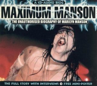 marilyn manson maximum manson audio biography 1 cd fully guaranteed