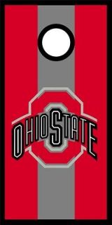 Ohio State Buckeyes Cornhole Bag Toss Game Wrap Graphic Decal Set