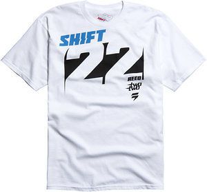 Shift Racing Chad Reed Knockout White Short Sleeve Tee Two Two 