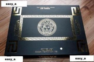 nib versace embroidered relief 2 pc towel set bargain from canada time 