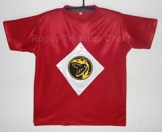 Mighty Morphin Power Rangers Red Ranger T Shirt with Insignia / Logo 