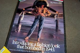 VINTAGE 1987 LEE SKY RIDERS JEANS POSTER VERY GOOD CONDITION 28 x 22