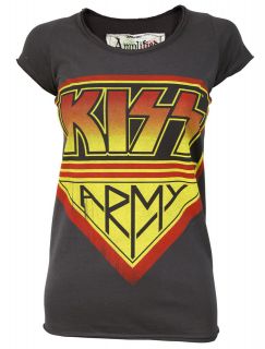 ladies new kiss army rock t shirt by amplified location