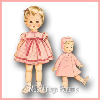   Doll Clothes Dress Coat Pajamas Pattern ~ 22 23 24 Toodles, Kissy