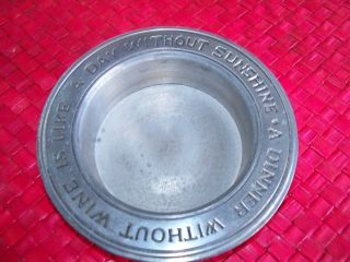 vintage wine coaster duratale leonard pewter dinner without wine like 