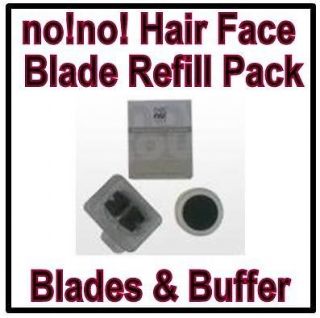   Remover NoNo 8800 Hair Removal Hair Face Refill Pack Blades Buffer