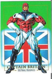 1992 Captain Britain Marvel Masterpieces Card #15 Mint Condition