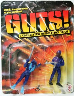Mattel GUTS Vintage 2 Pack Underwater Demolition Team Depth Charge 