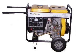 Diesel Powered Electric Start Portable Generator 6875 Watt Surge 5500 