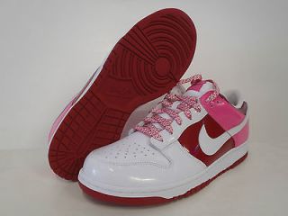 womens nike dunk low wht red 317813 114 new wmns sz 11 5