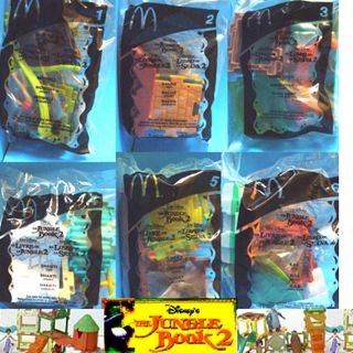 McDonalds Disney Jungle Book 2 complete 6 toy set 2003 new sealed in 