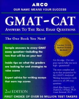 GMAT CAT Answers to the Real Essay Questions by Mark Alan Stewart 2000 
