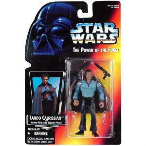 Star Wars Pof Red Card Lando Calrissian with Heavy Rifle and Blaster 
