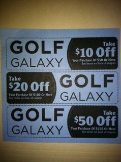 Golf Galaxy Coupons 9 Coupons $240.00 in Savings Exp. 12/31/13