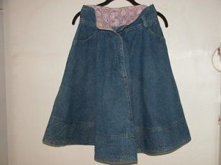 vintage byblos jean skirt from the 80 s