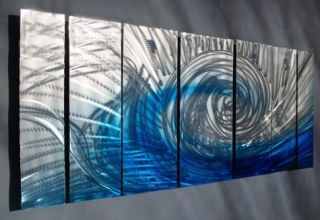 wide contemporary painting abstract metal wall art returns