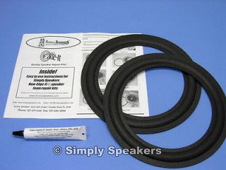 Dahlquist 95 6220, Magnat, 10 Speaker Foam Edge Woofer Repair Kit 